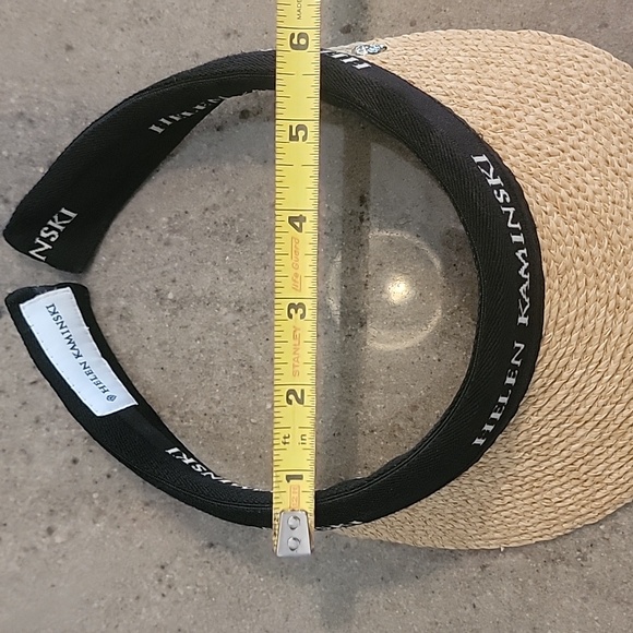 Helen Kaminski Bianca Natural Woven Visor - Picture 6 of 7